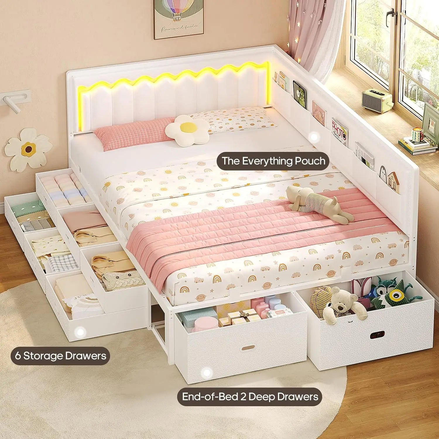 Durable Full Corner Bed Frame Designed for Kids’ Comfort childrensterritory