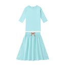 Solid Colour Summer Casual Family Matching Clothing Set
