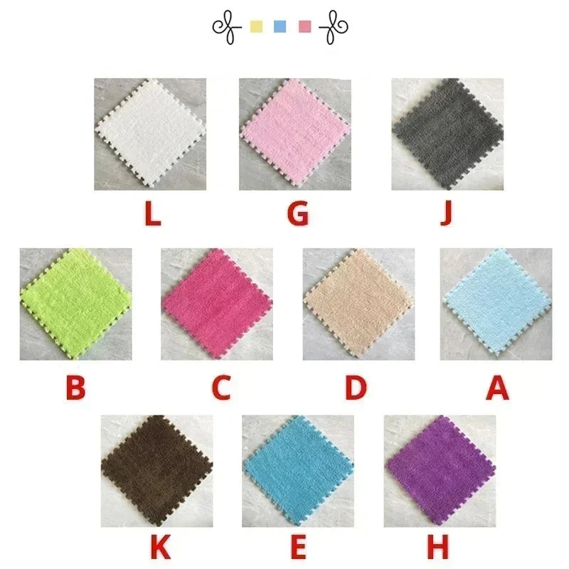 Soft Plush Warm 1-20 Pcs Padded Carpet for Baby Play Room childrensterritory