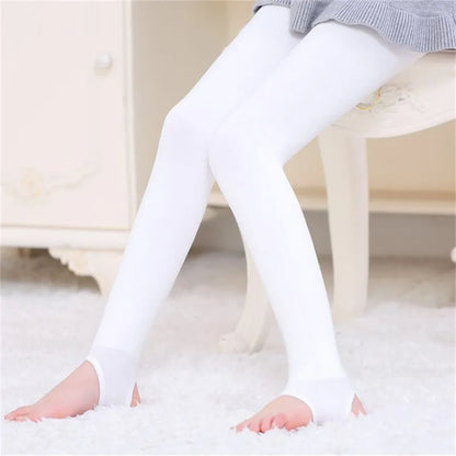 Kids Girls High Quality Stirrup Ballet Dance Tights childrensterritory
