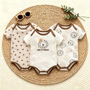 3PCS/Lot Newborn Baby Cartoon Printed Summer Romper