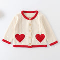 Infant Girls Long Sleeve Embroidery Knitted Cardigan childrensterritory