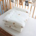 Baby Embroidered Crib Blanket with Filler For Winter