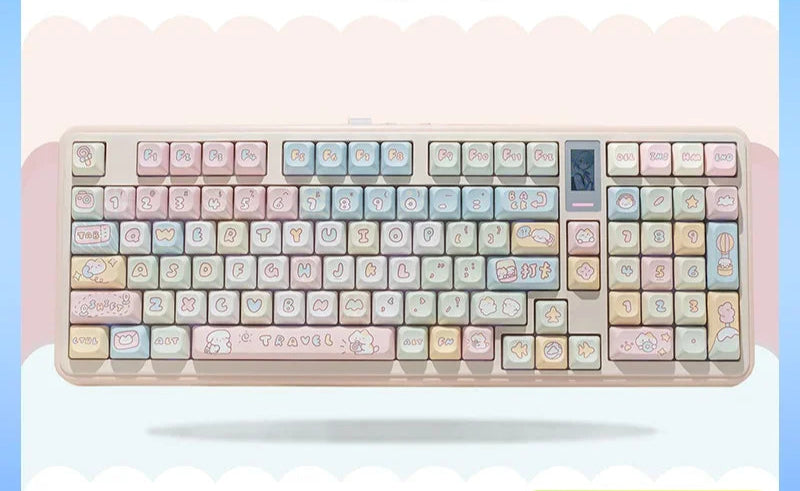 Wireless Customized Cute Cartoon Mechanical Keyboard childrensterritory