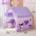 Kids Large Indoor Play Tent w/ Cotton Mat & Longer Curtain