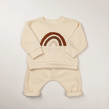 Baby Boy/Girl Casual Sweater + Loose Trouser 2pcs Set