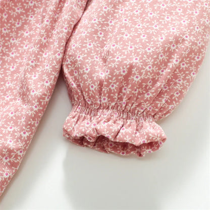 Kids Girls Floral Autumn Spring Casual Frocks childrensterritory