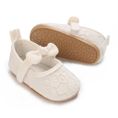 Cute Lace Design Baby Girl Non Slip Princess Crib Shoes childrensterritory