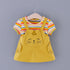 Baby Girl Rainbow Color Striped Lovley Princess Dress childrensterritory