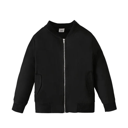 Kids Girls Boys Windproof Warm Jacket With Pockets