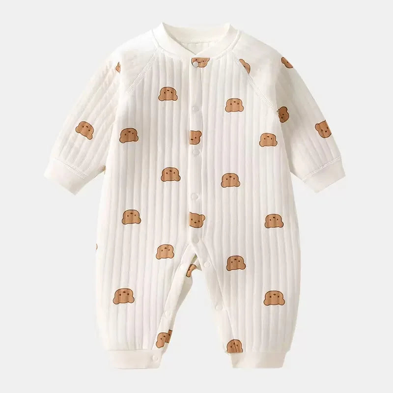 Baby Kids Cartoon Design Casual Warm Bodysuit childrensterritory