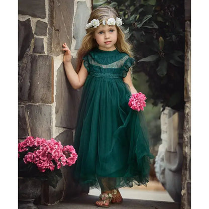Kids Girls Lace Design Bohemia Style Summer Princess Party Dresses childrensterritory