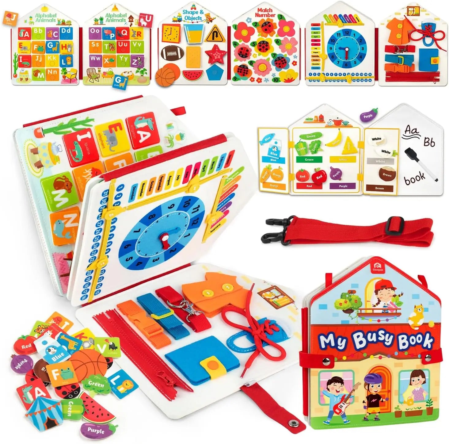 Busy Board for Fine Motor Skills | Montessori Toys for Toddler childrensterritory