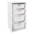 Sliding Bin Organizer with 4 Storage Bins for Kids Room childrensterritory