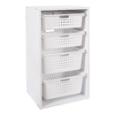 Sliding Bin Organizer with 4 Storage Bins for Kids Room childrensterritory