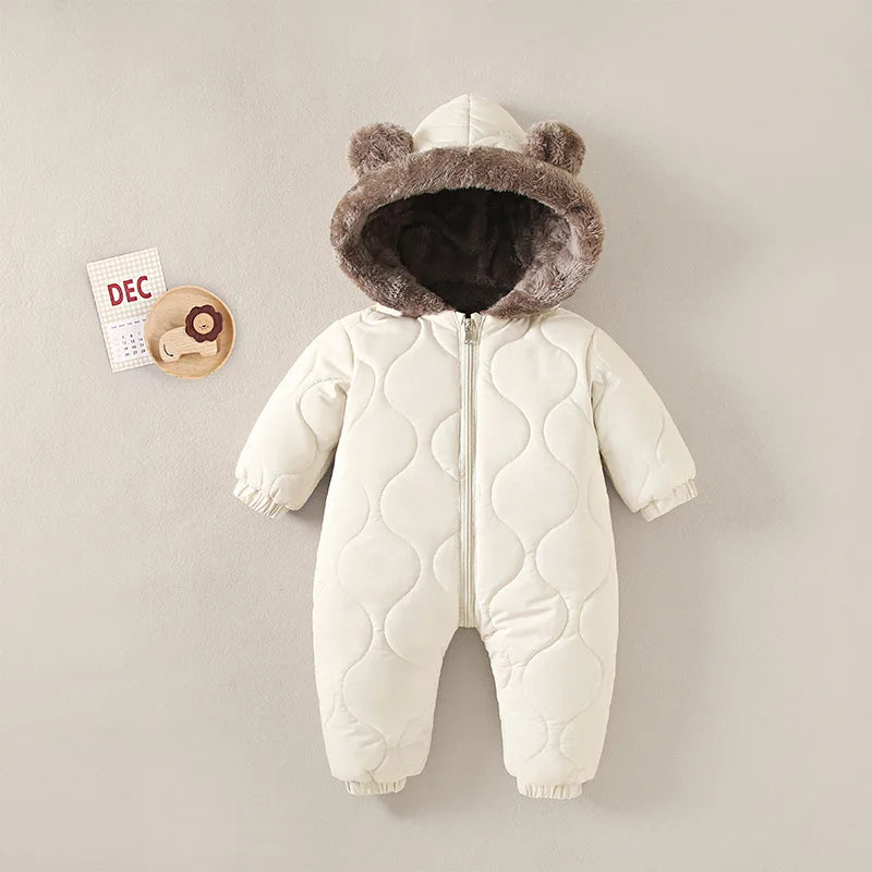 Baby Kids Long-Sleeved Casual Winter Jumpsuits