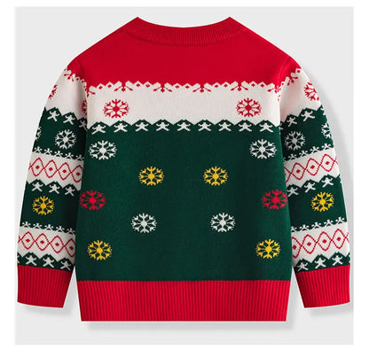 Kids’ Christmas Design Long-Sleeved Winter Sweater