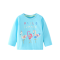 Full-Sleeve Animal Print Cotton T-Shirts For Girls childrensterritory