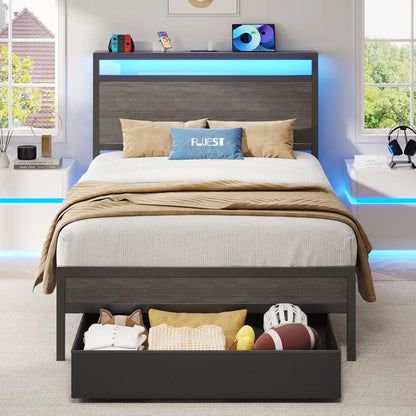 Space-Saving Kids Full Corner Bed Frame with Smart Design childrensterritory