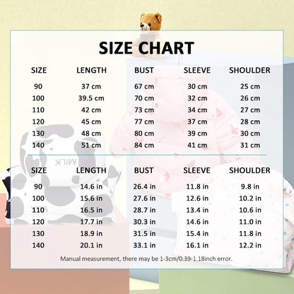 Kids Long Sleeve Cartoon Pattern Zip Up Hooded Jacket