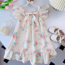 Kids' Elegant Floral Print Sundresses for Summer childrensterritory