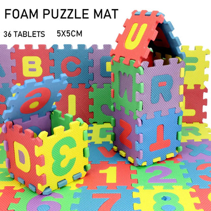 36 Pcs Alphabet Numbers Print Baby Mat 3D Puzzle Toys