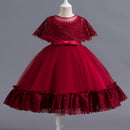 Girls' Mesh Lace Design Princess Party Dresses for Summer childrensterritory