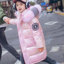 Kids Girls -30℃ Long Thick Warm Hooded Down Parkas childrensterritory
