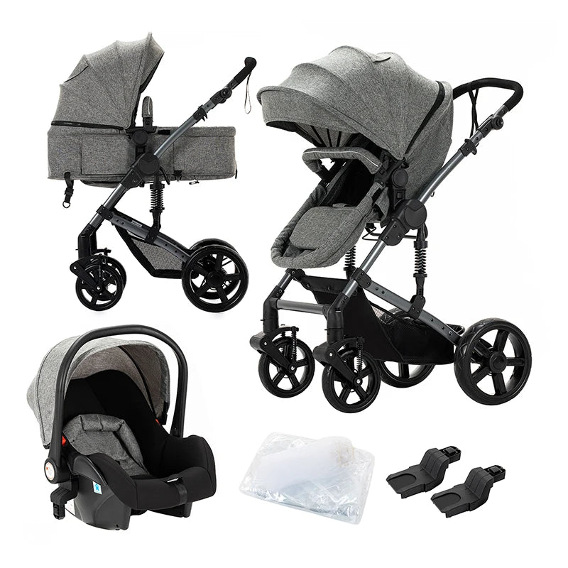3 in 1 Lightweight and Foldable Baby Stroller