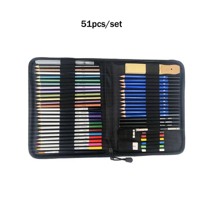 Portable Drawing Pencil Set: 72/95/144 PCS Artists Tools