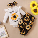 Baby Girl Printed 3 Pieces Outfits New Born Clothes Set childrensterritory