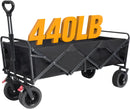 A Robust, Foldable Utility Garden Cart with Large All-terrain Wheels childrensterritory