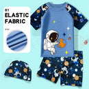 Kids Boys 2pcs Cartoon Printed Swimsuit Set