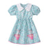 Little Girls Cartoon Embroidered Design Summer Dresses childrensterritory