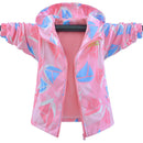 Kids Girls Waterproof Fleece Lined Hooded Jackets childrensterritory