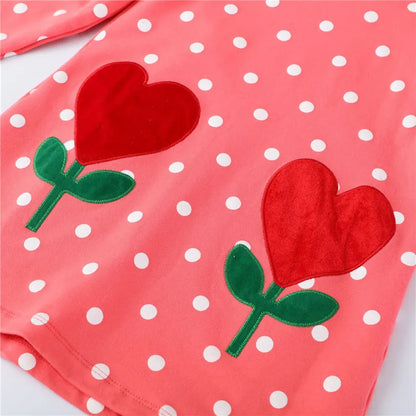 Toddler Girls Star Beading Printed Hooded Top childrensterritory