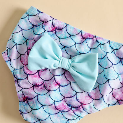 Baby Girl Halter Tassel Tops + Printed Bottom and Headband Set childrensterritory