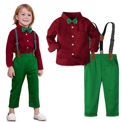 Toddler Boys Gentleman Formal Christmas Party Suit