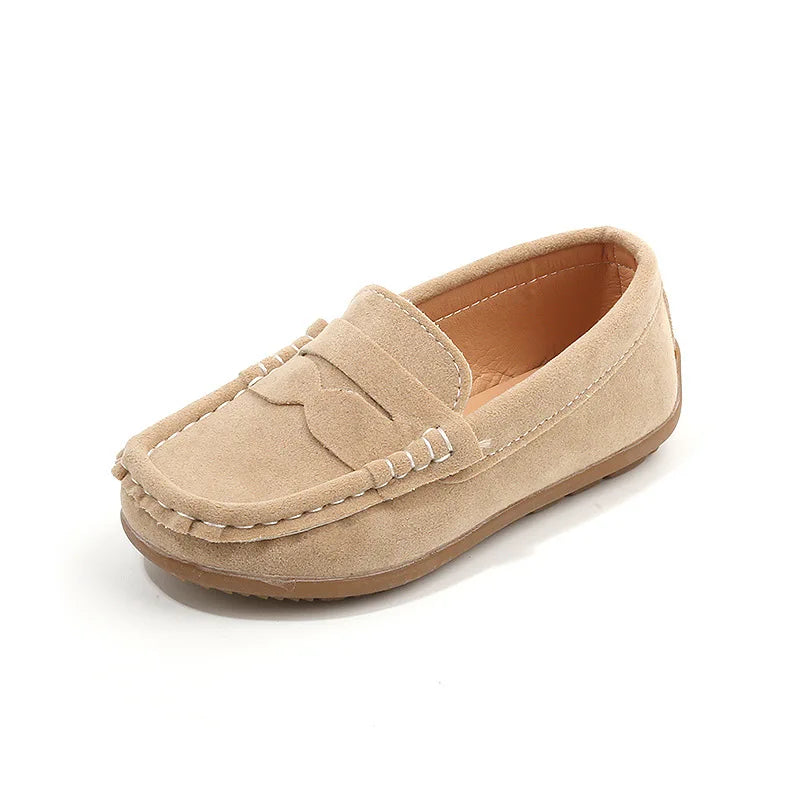 Kids Boys Slip-on Leather Loafers for Spring Autumn