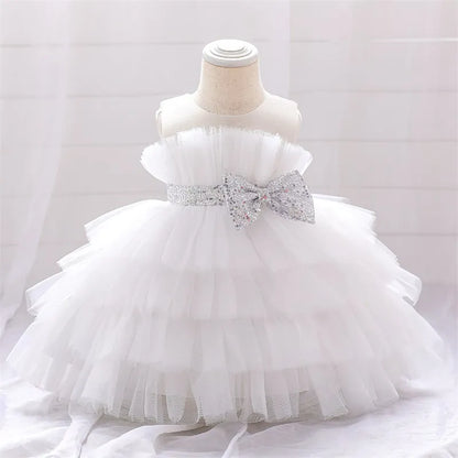 Baby Girls Puffy Christening Princess Brithday Dresses childrensterritory