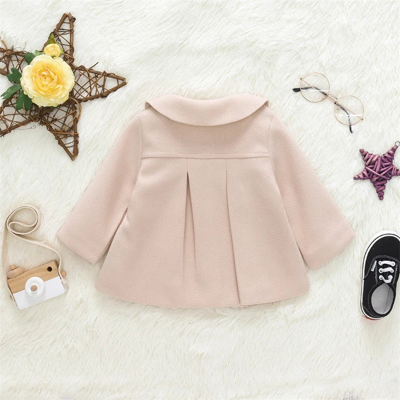 Baby Girls' Collar Design Winter Jacket