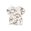 Half-Sleeves Cartoon Print Summer Casual Tops For Girls childrensterritory