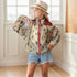 Young Girls Floral Pattern Hooded Jacket for All Season childrensterritory
