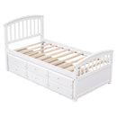 Twin-size Wooden Bed with 6 Drawers for Kids childrensterritory