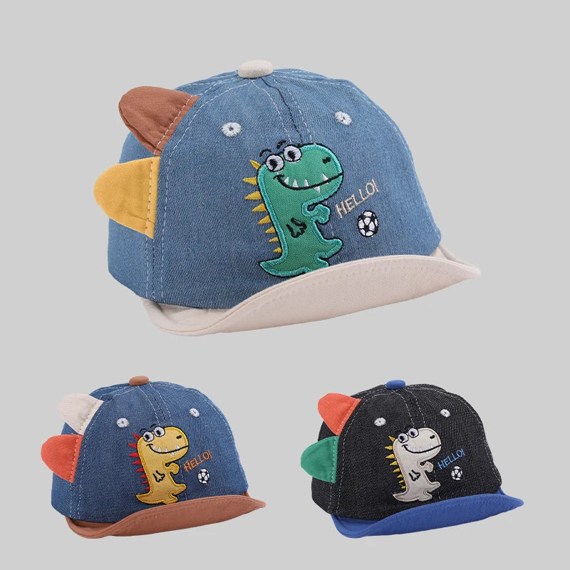 Dinosaurs Embroidered Adjustable Children 's Sports Caps