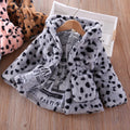 Plush Imitation Fur Hooded Kids Girls Warm Jackets childrensterritory