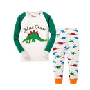 Long-Sleeved Cartoon Print Autumn Kids Clothing Set