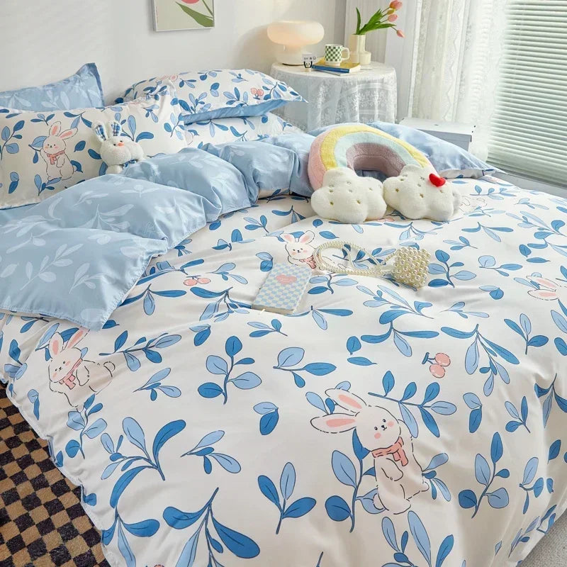 Kids Room Soft Cartoon Design Bedding Set