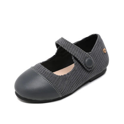 Little Boys and Girls Slip On Black Leather Shoes childrensterritory