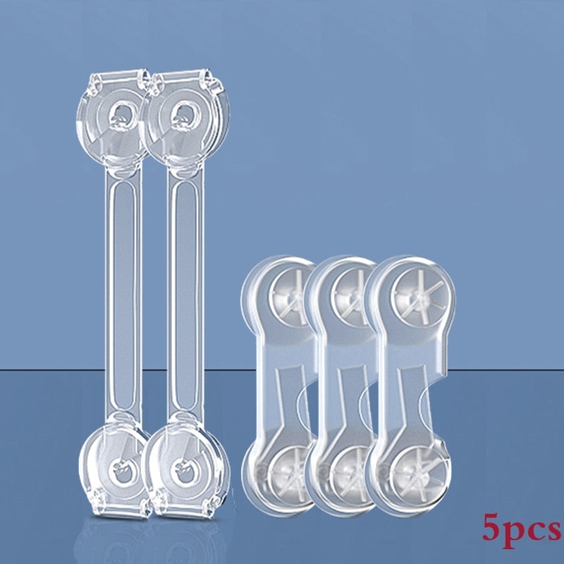 Anti-opening 3/5 Pieces Baby Cabinet Locks Protection Buckle childrensterritory